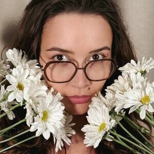 MYKITA Valda Oversized Brown Eyeglasses with Case